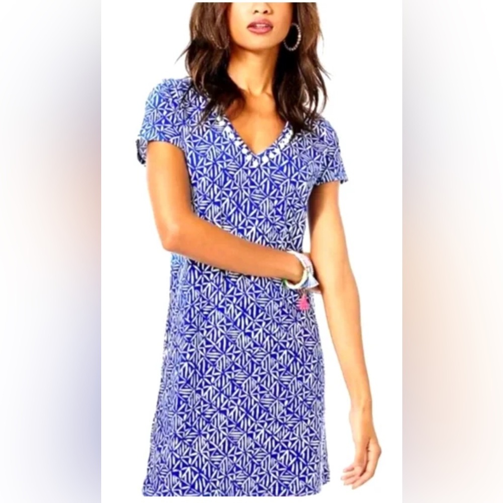 Lilly Pulitzer Etta V-Neck Shirt summer dress small